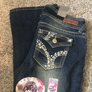 Bootcut low rise jeans
